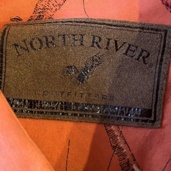 North River Catch of the Day Orange Fish Button Down Size XXL Catfish Lures GORP - Picture 6 of 11